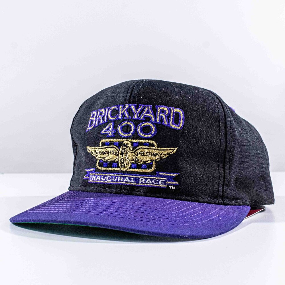 VTG 1994 Brickyard 400 Inaugural Race Snapback Hat NASCAR IMS Racing Logo 90s
